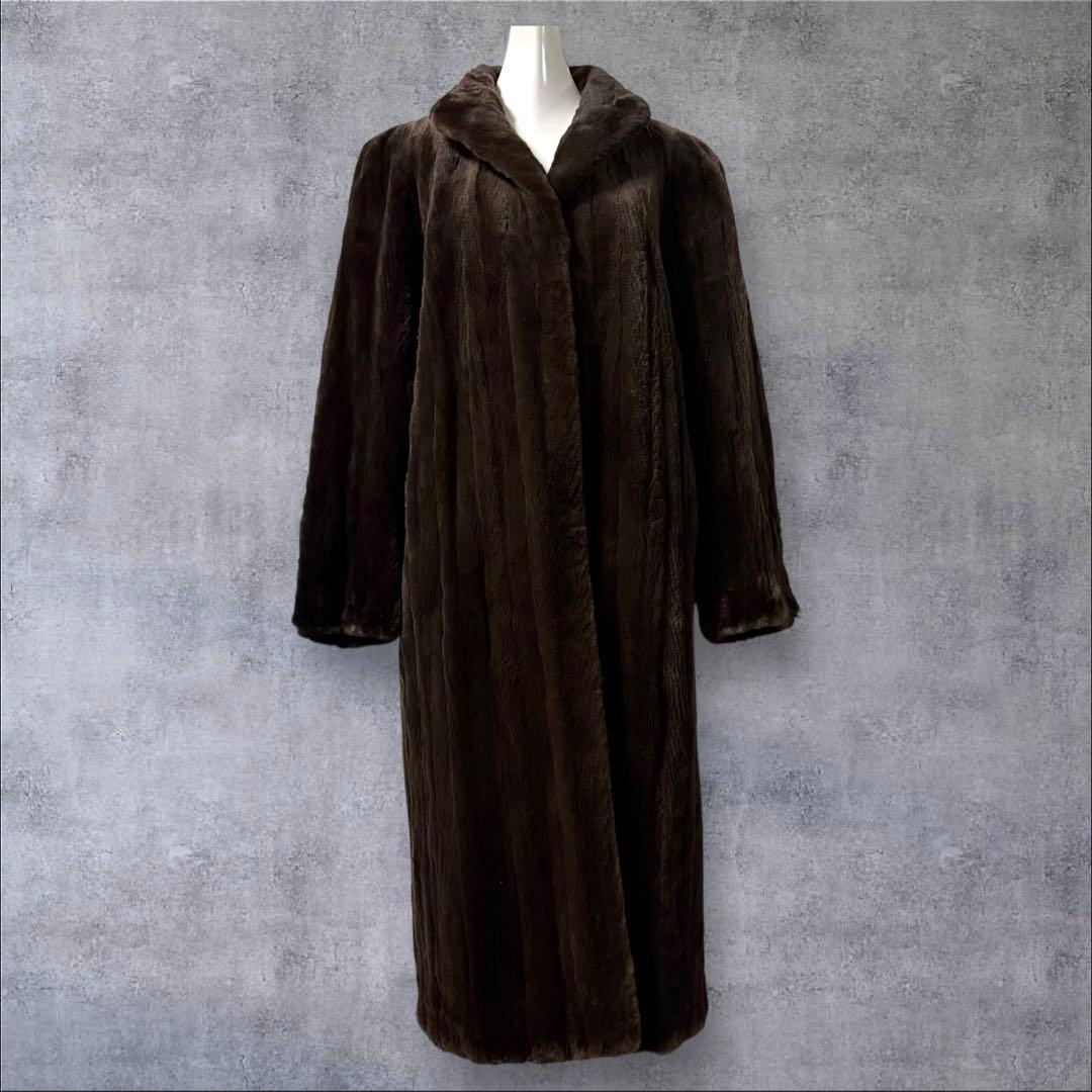 nakamura fur ミンク　シェアードミンク　ロングコート 毛皮　ファー