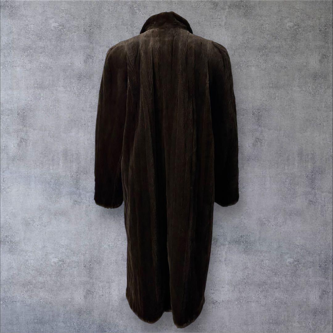 nakamura fur ミンク　シェアードミンク　ロングコート 毛皮　ファー
