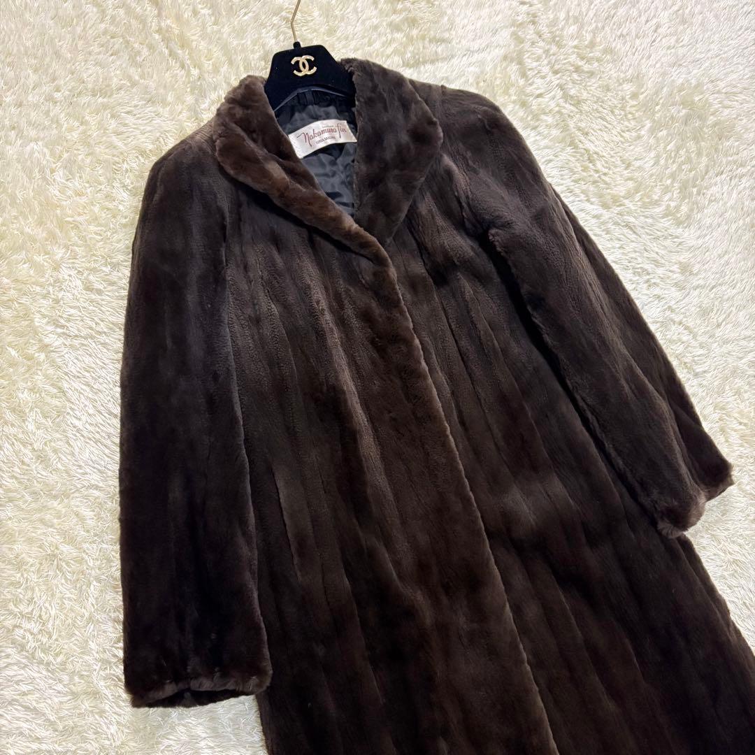 nakamura fur ミンク　シェアードミンク　ロングコート 毛皮　ファー
