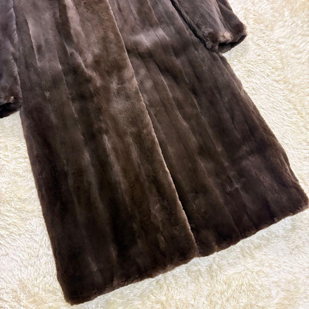nakamura fur ミンク　シェアードミンク　ロングコート 毛皮　ファー
