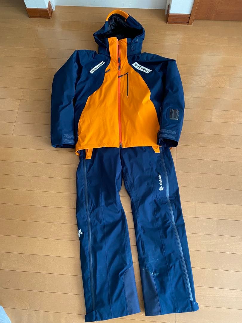 ゴールドウィン Goldwin スキーウェア オレンジ/ネイビー　M