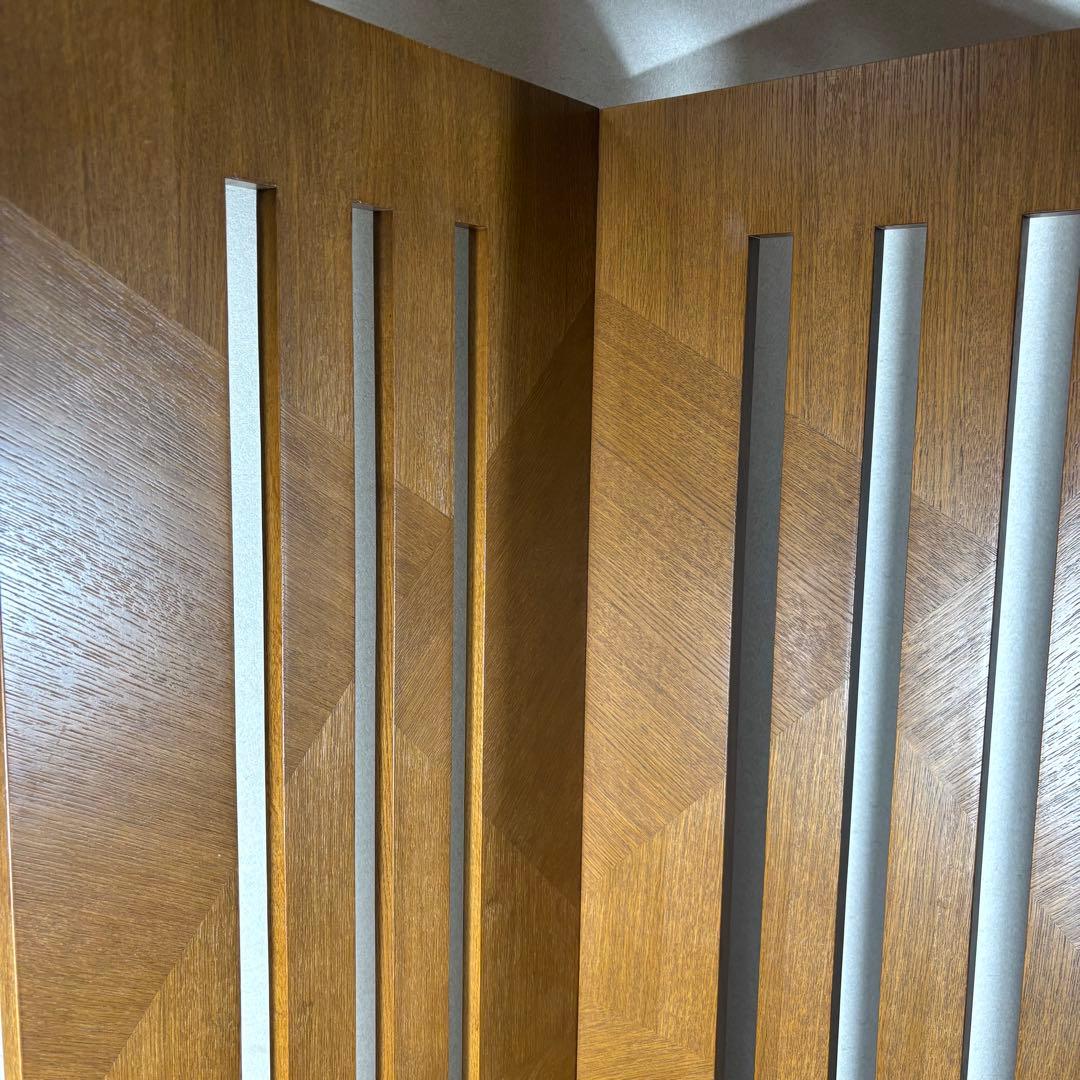 【希少】カンディーハウス　木製　衝立　3連　パーテーション