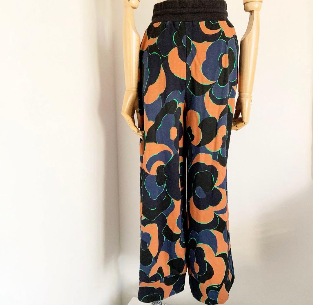 ドリスヴァンノッテン 花柄 スウェット ワイド パンツXS