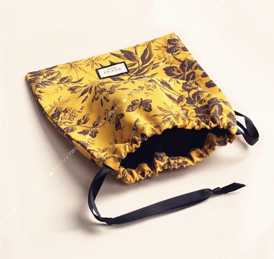 グッチ ブルーム　香水限定　ノベルティ　巾着ポーチ