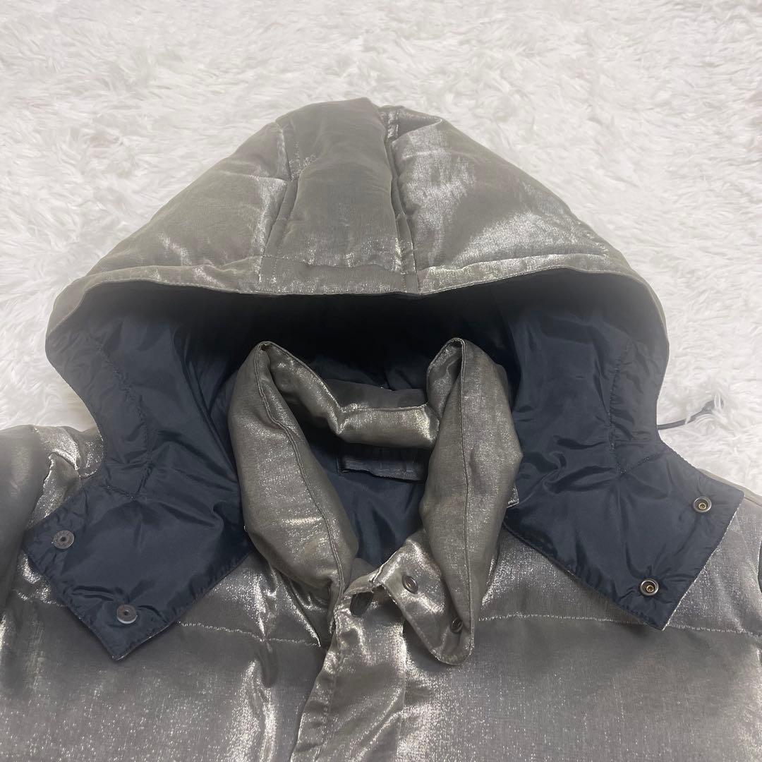 ダナキャランDKNY メタリック シルバー ダウンジャケット ヴィンテージ90s