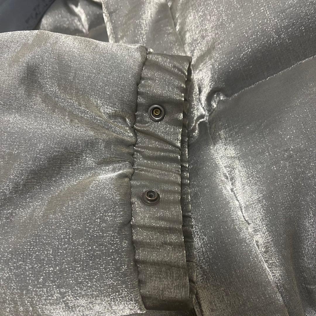 ダナキャランDKNY メタリック シルバー ダウンジャケット ヴィンテージ90s