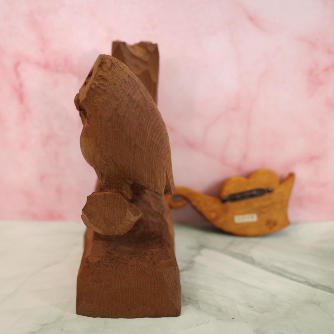 工房がんま フクロウの木彫り５種セット