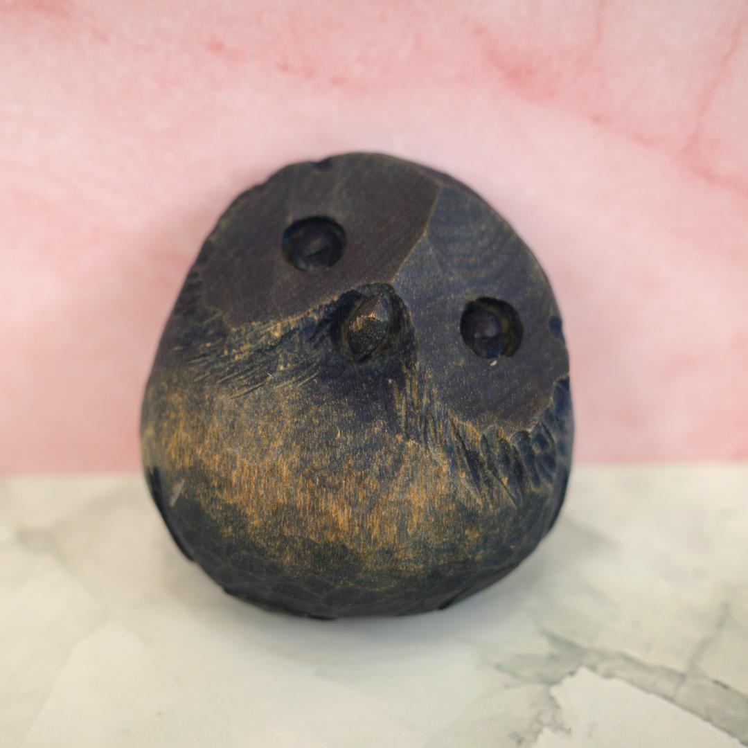 工房がんま フクロウの木彫り５種セット
