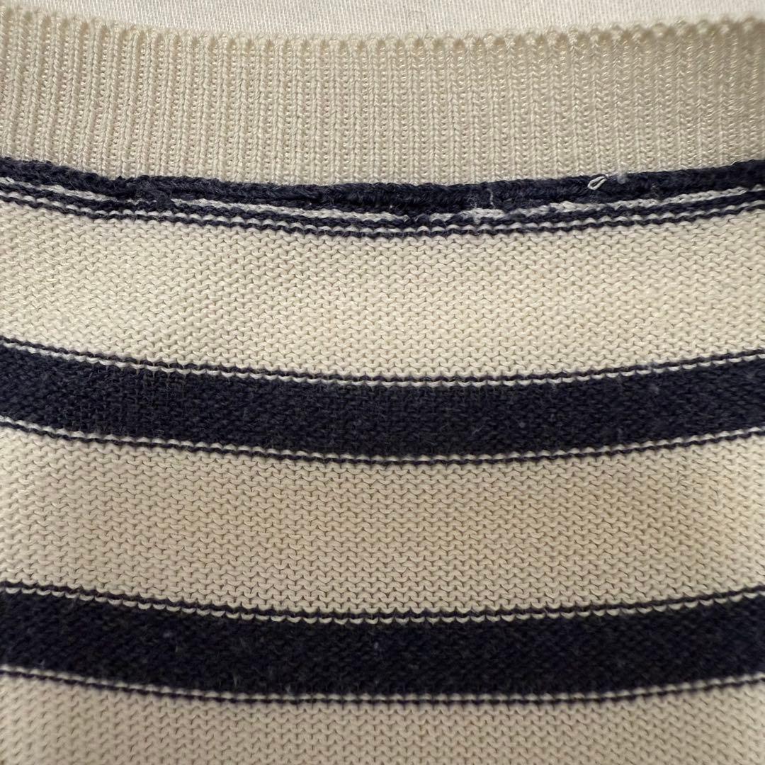 【美品】DIOR J’ADIOR 8 ボーダー ニット Tシャツ 36サイズ