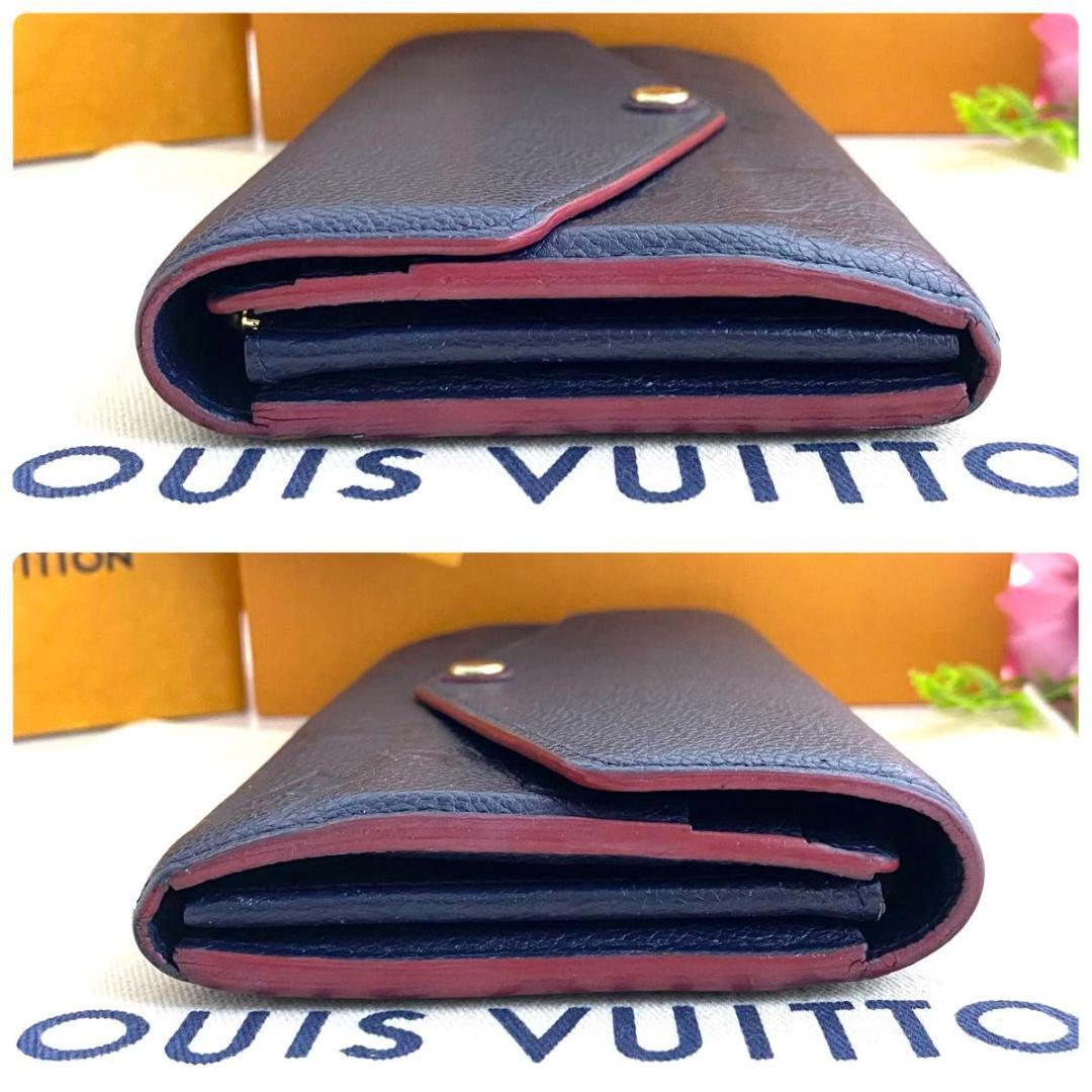 ルイ ヴィトン◎ポルトフォイユ サラ アンプラント 長財布 マリーヌルージュ