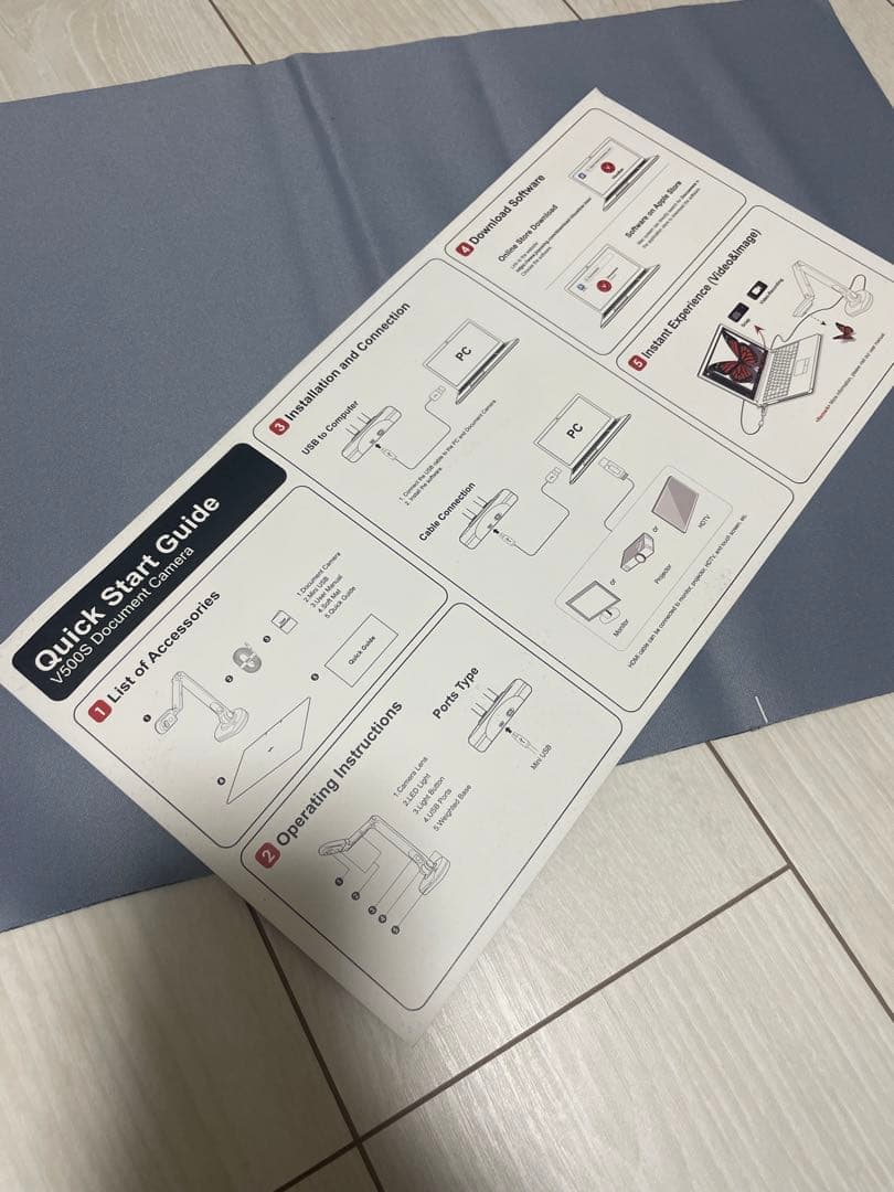 JDTUSING V500S USBドキュメントカメラ