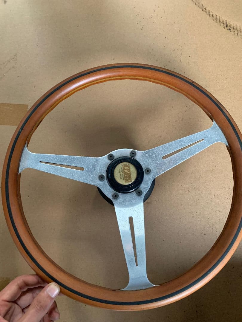 ウッド アルミ ステアリング 3本スポーク