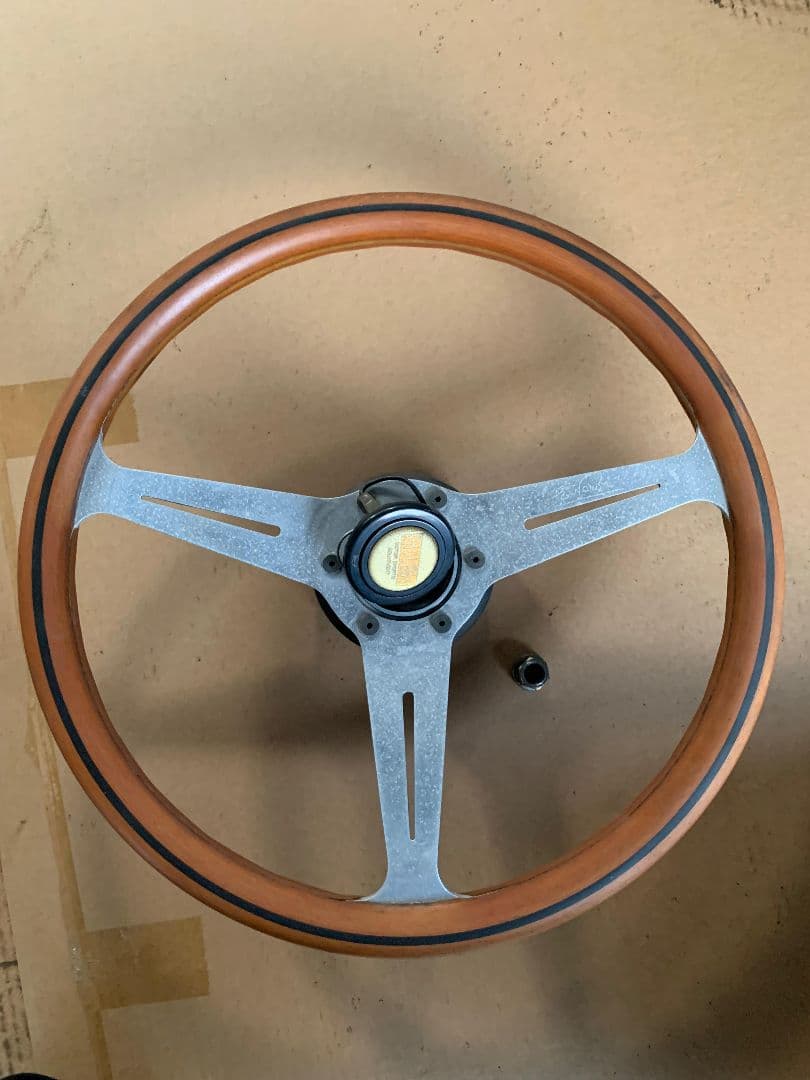 ウッド アルミ ステアリング 3本スポーク