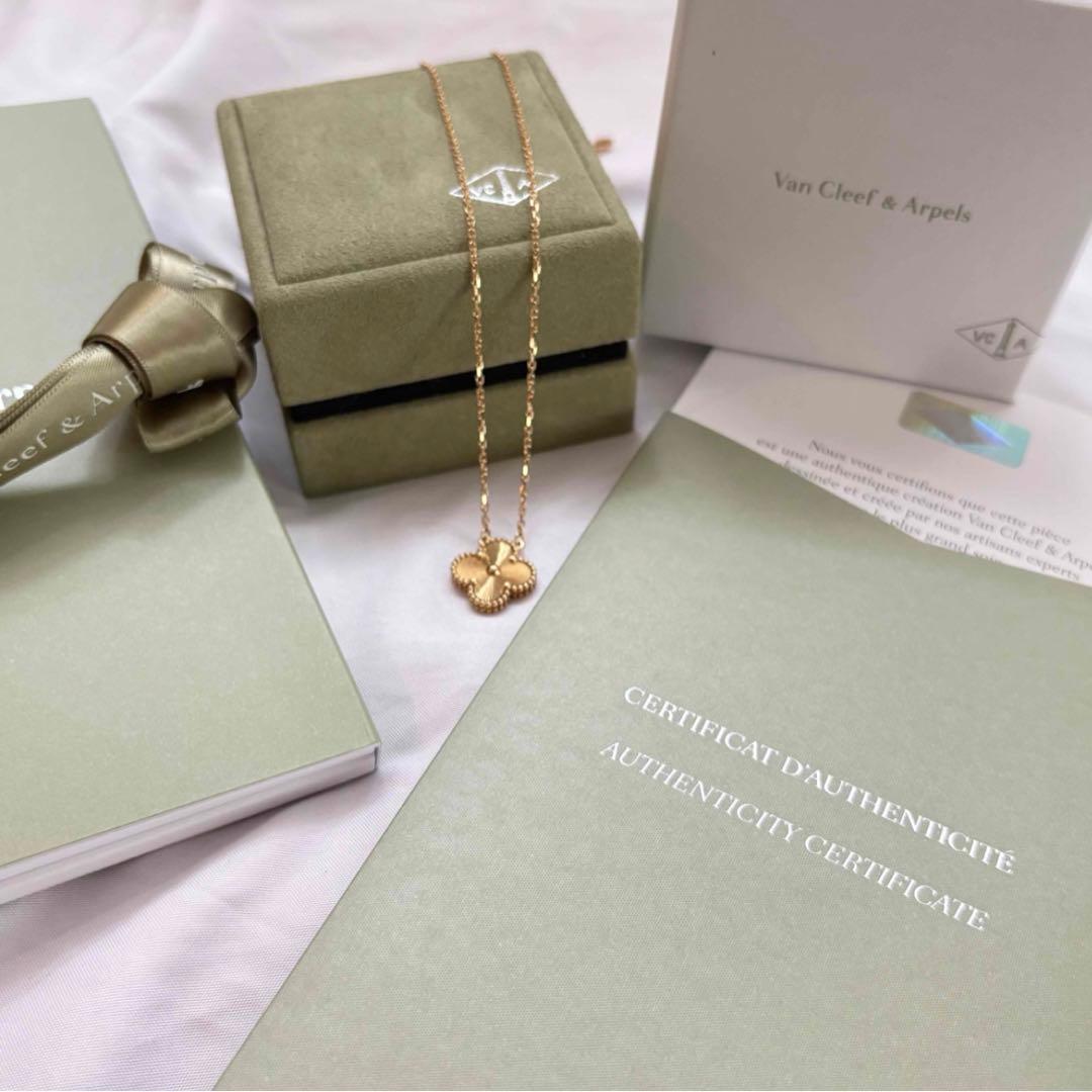 Van Cleef & Arpelsアルハンブラ ギヨシェ　ネックレス YG