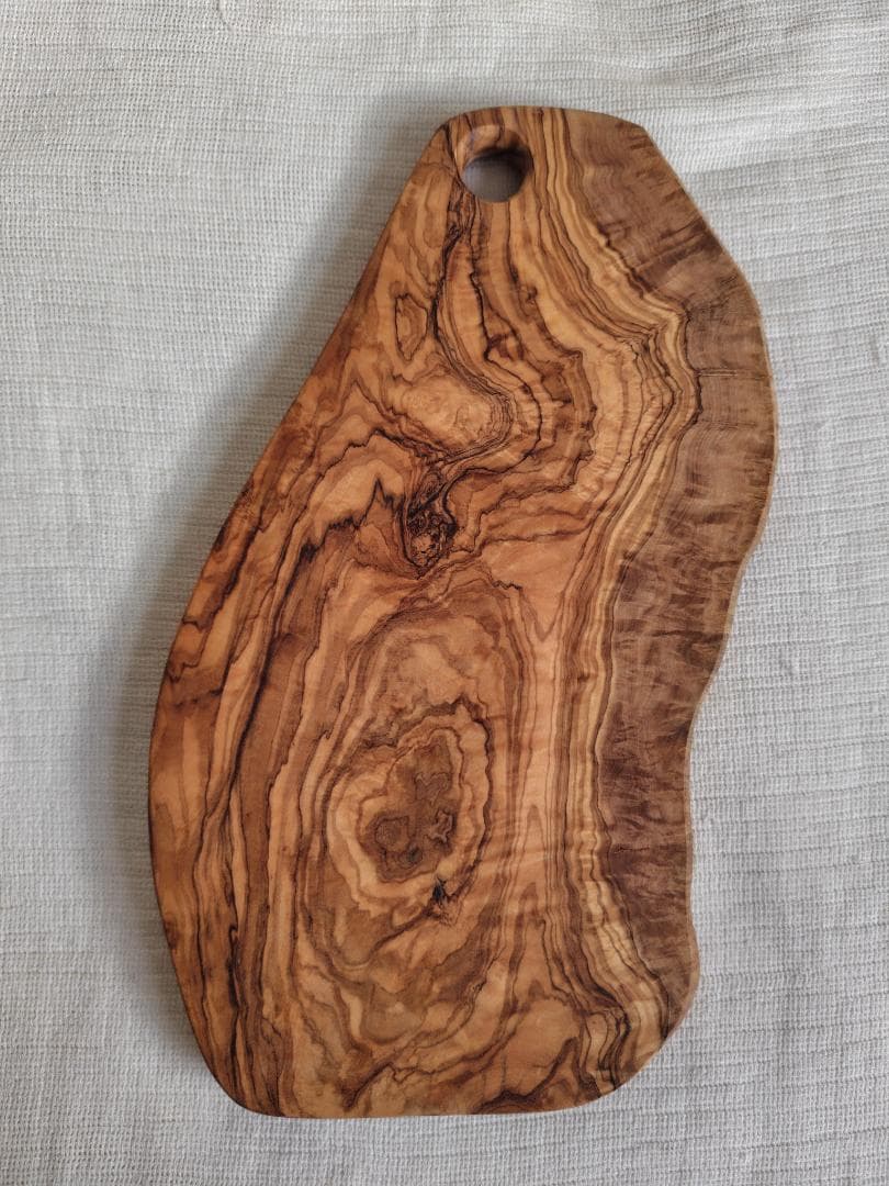 大判37cm オリーブウッド カッティングボード 一点物 無垢材　アルテレニョ