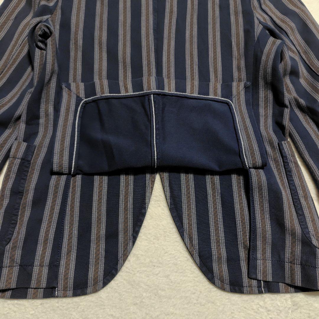 CIRCOLO1901 チルコロ ジャージージャケット グレー ストライプ 46