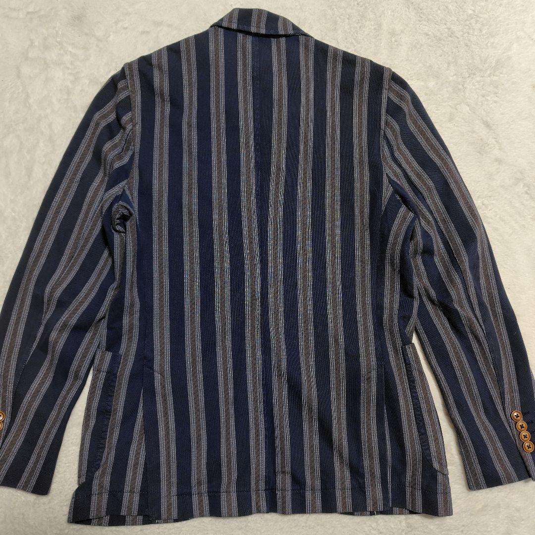 CIRCOLO1901 チルコロ ジャージージャケット グレー ストライプ 46