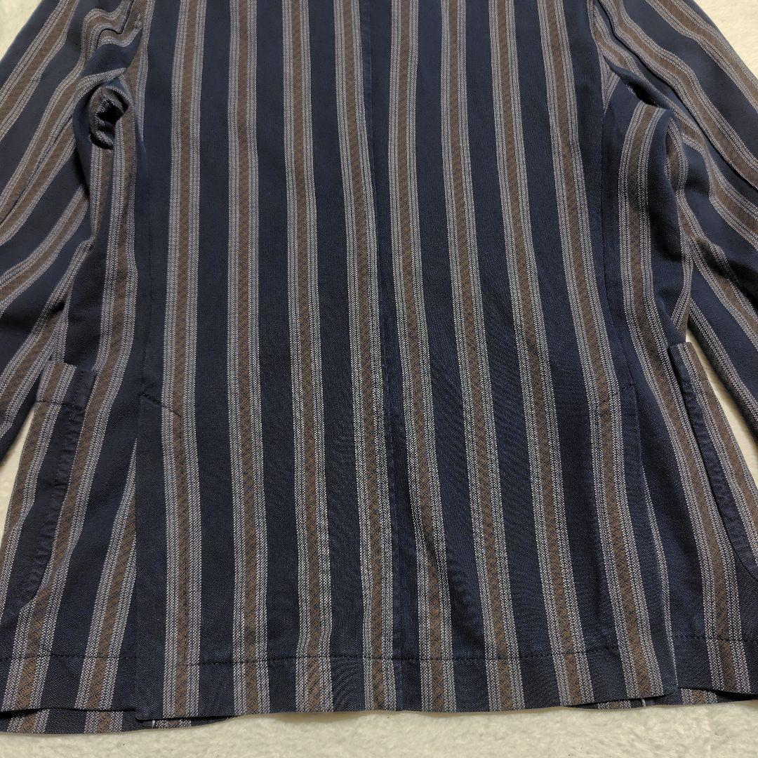 CIRCOLO1901 チルコロ ジャージージャケット グレー ストライプ 46