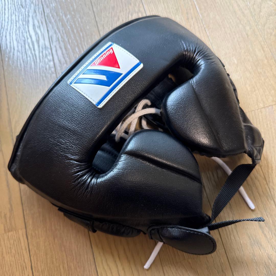 Winning （ウィニング）ボクシング ヘッドギア M 黒 美品