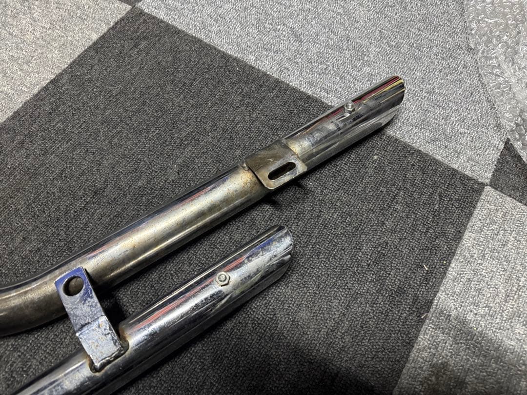 XLH883 2in2 ドラッグパイプマフラー　バッフル付き