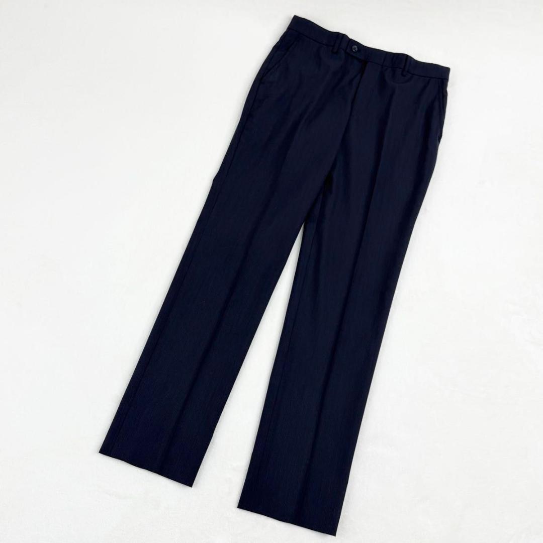 【極美品】レミュー メンズ セットアップ スリーピース スーツ ネイビー Y6