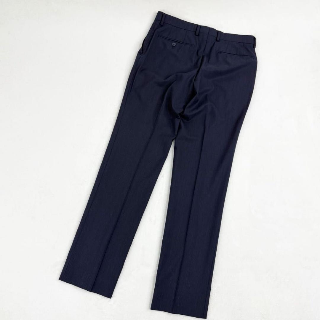 【極美品】レミュー メンズ セットアップ スリーピース スーツ ネイビー Y6