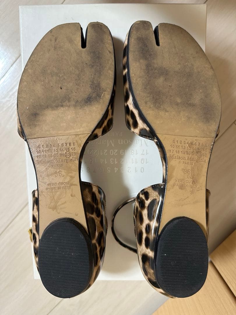 [レア]マルジェラ　ヒョウ柄フラットシューズ
