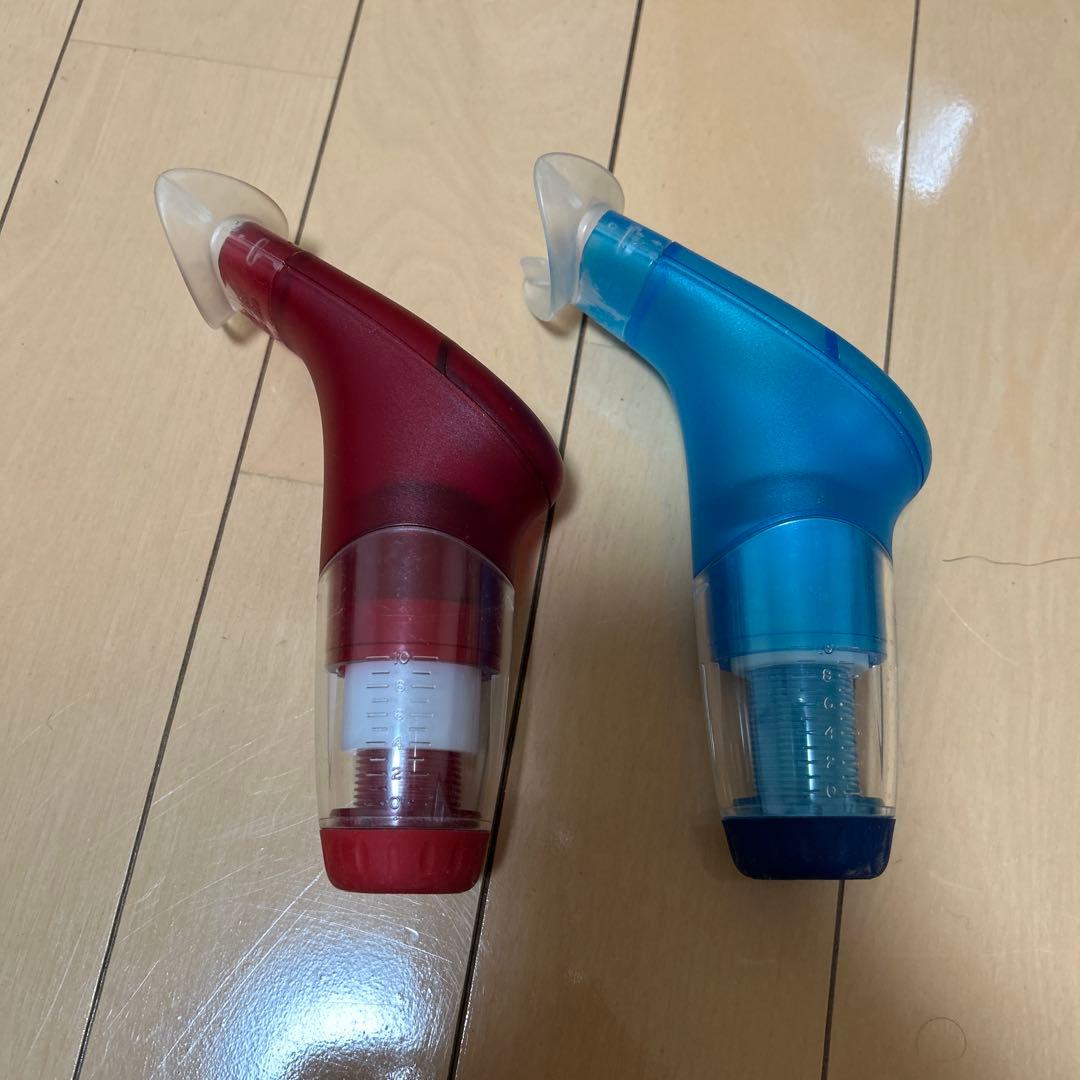 パワーブリーズ　赤と青　肺活量トレーニング用品