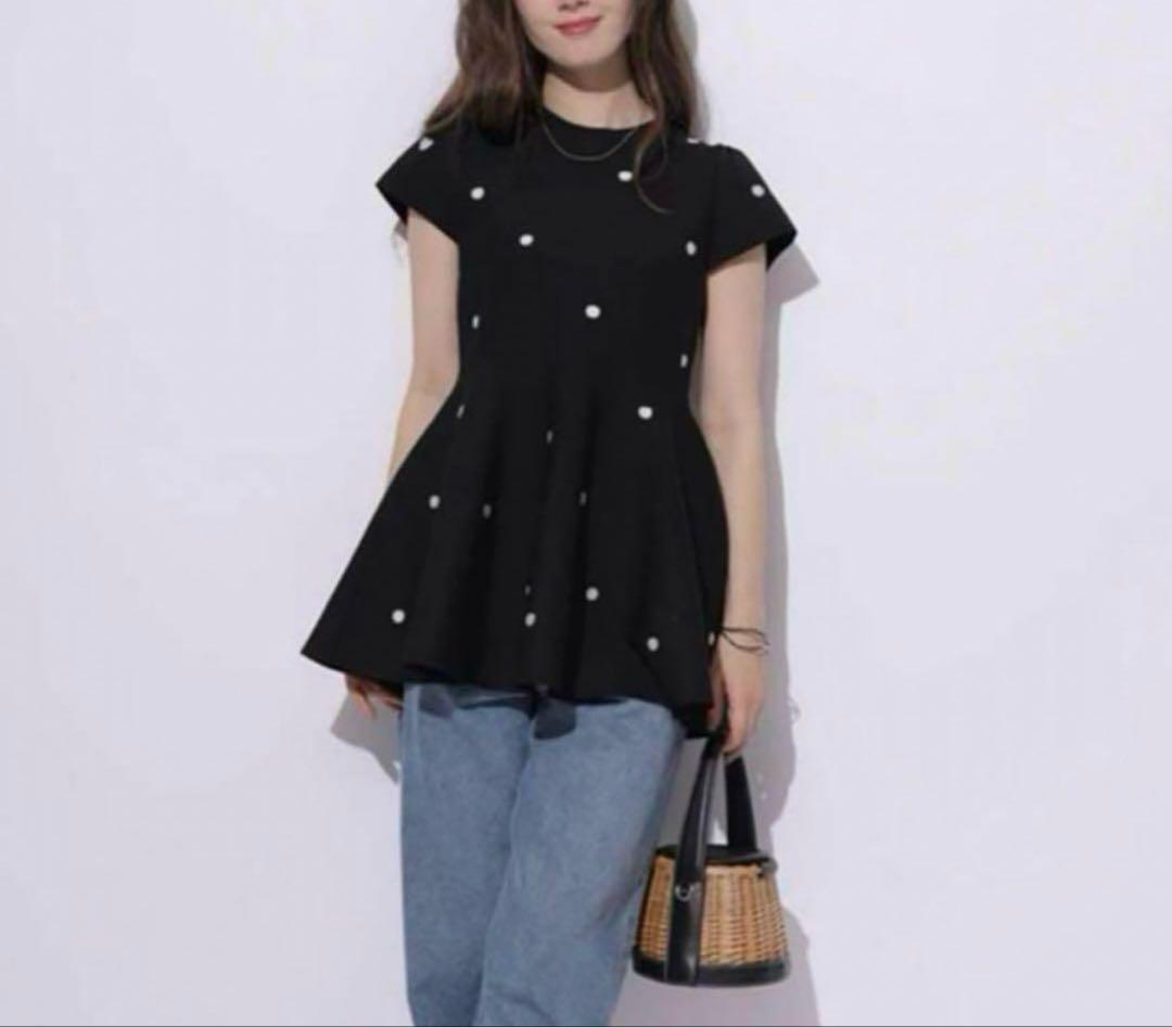 すーちゃん ✨新品 アプワイザーリッシェ ドットニットチュニック ハート