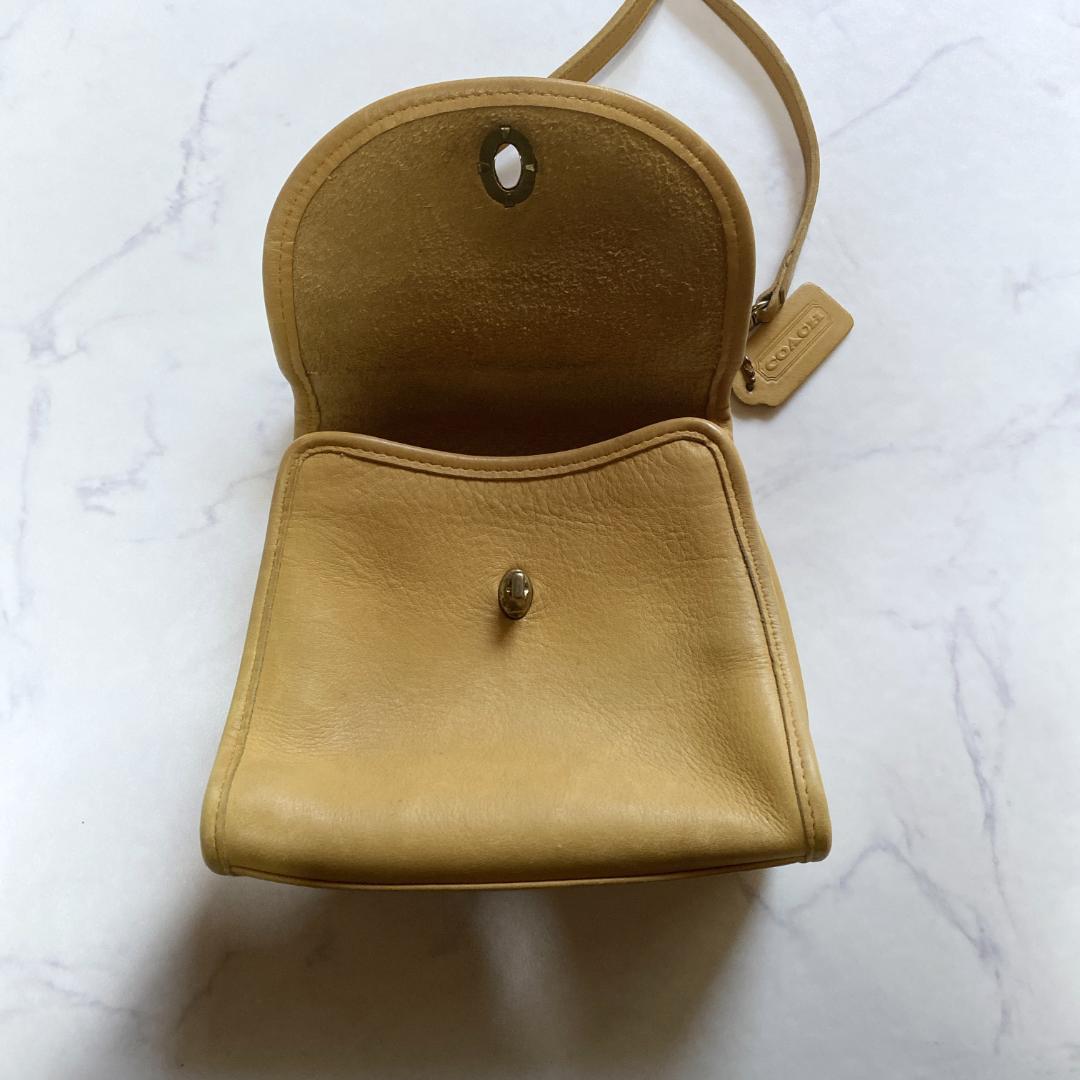 希少✨オールドコーチ 9985 USA製 ハンドバッグ マスタードイエロー