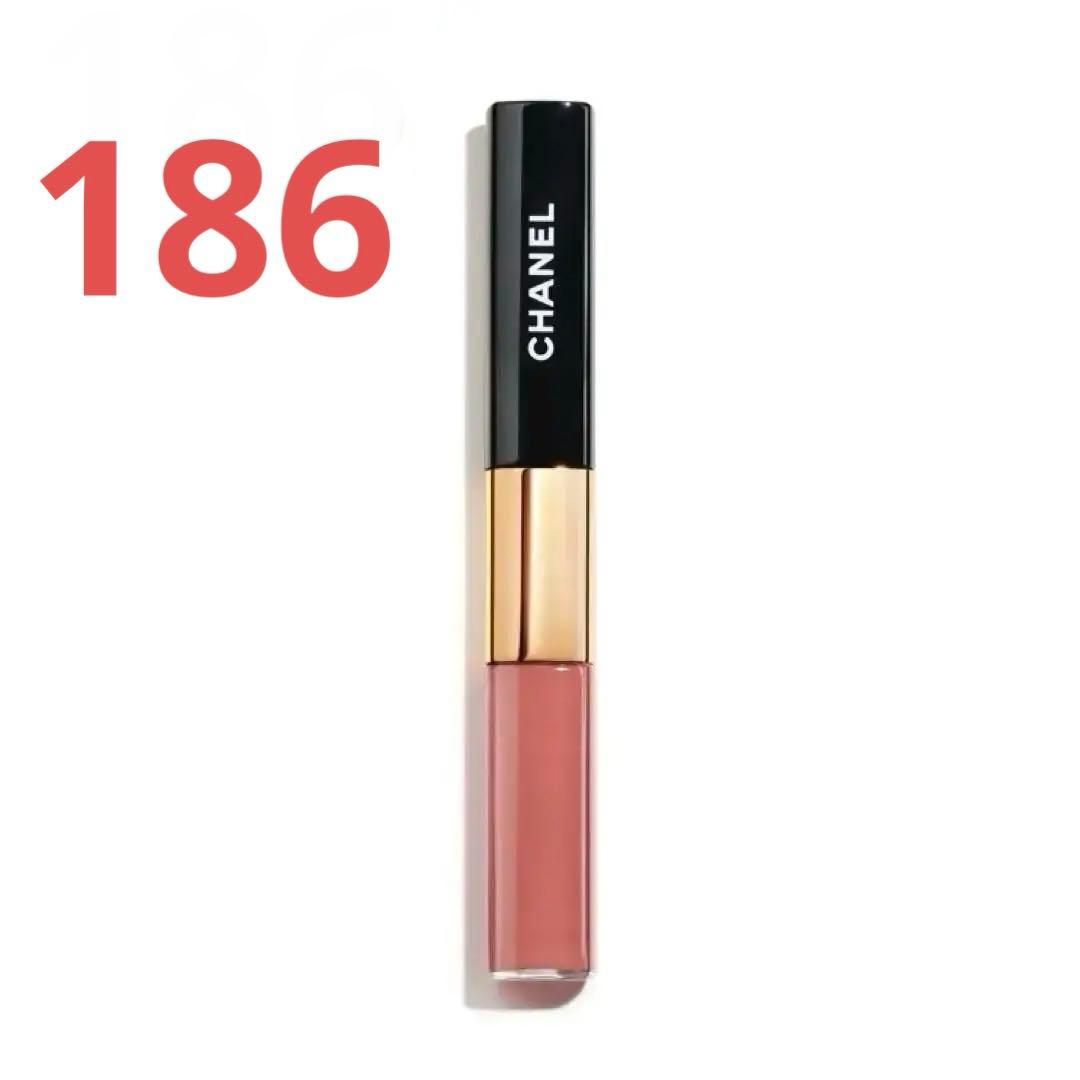【新品】CHANELルルージュデュオウルトラトゥニュ 186 ピンクヌード