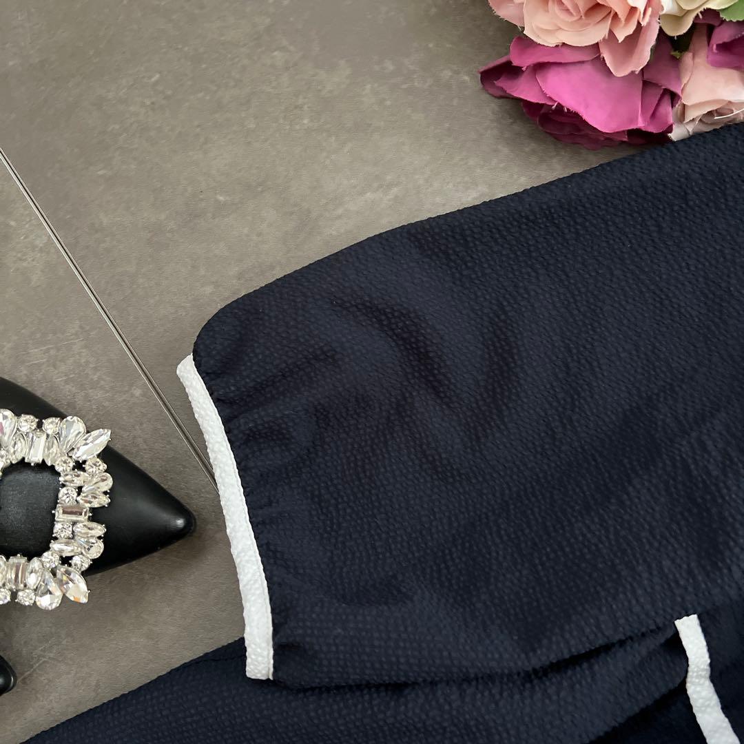 本日削除　美品✨大きい　M'S GRACY ネイビー チュニック　ロングブラウス