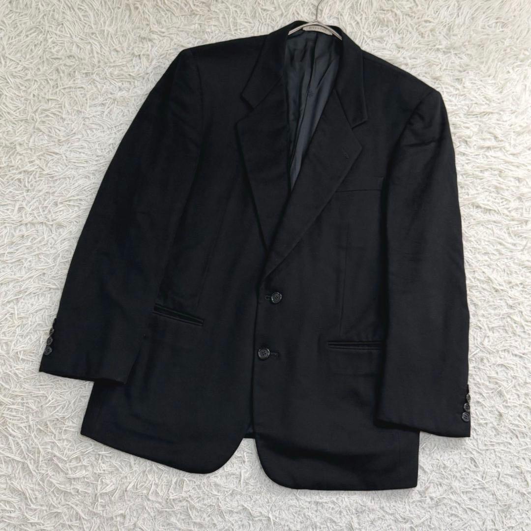 17227✨ジバンシー カシミヤ100% テーラードジャケット 175cm 黒