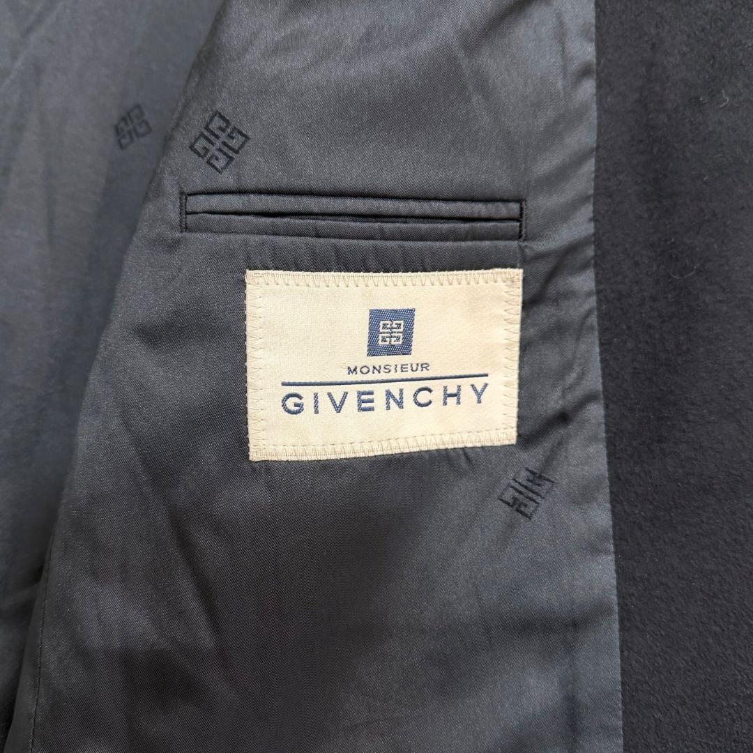 17227✨ジバンシー カシミヤ100% テーラードジャケット 175cm 黒