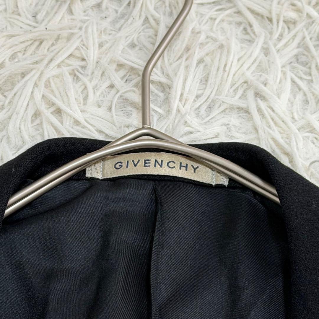 17227✨ジバンシー カシミヤ100% テーラードジャケット 175cm 黒