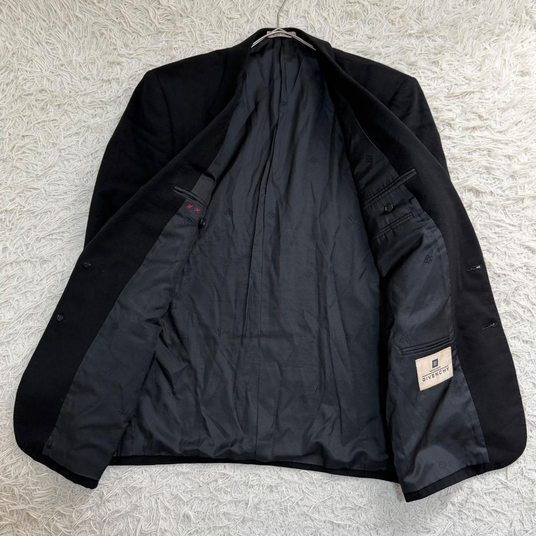 17227✨ジバンシー カシミヤ100% テーラードジャケット 175cm 黒