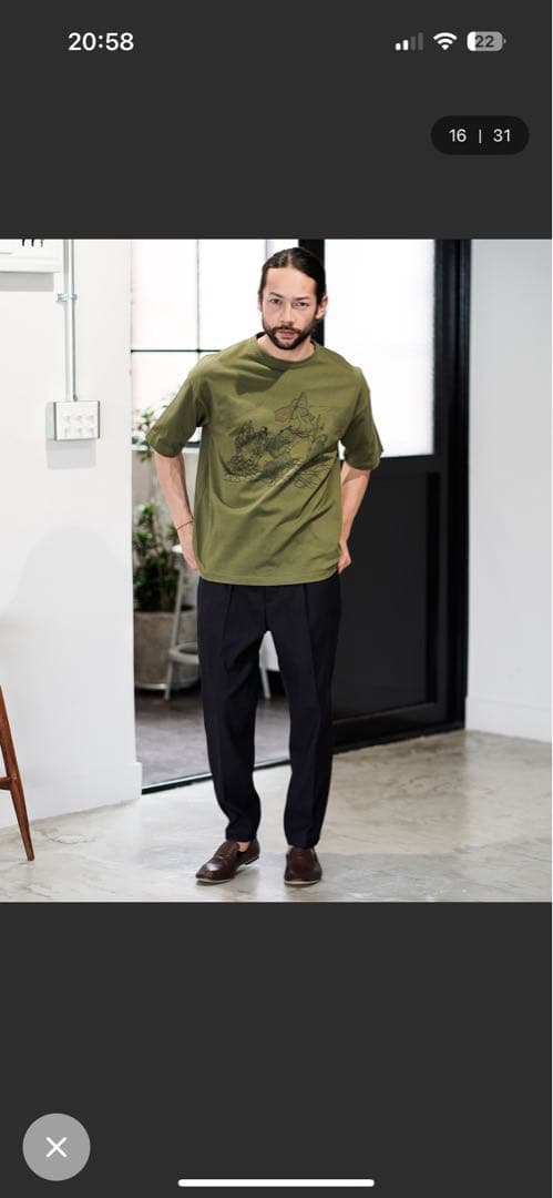 ネ*ロ様 CAMBIO mp8861-テーパードライン裾シングルトラウザー