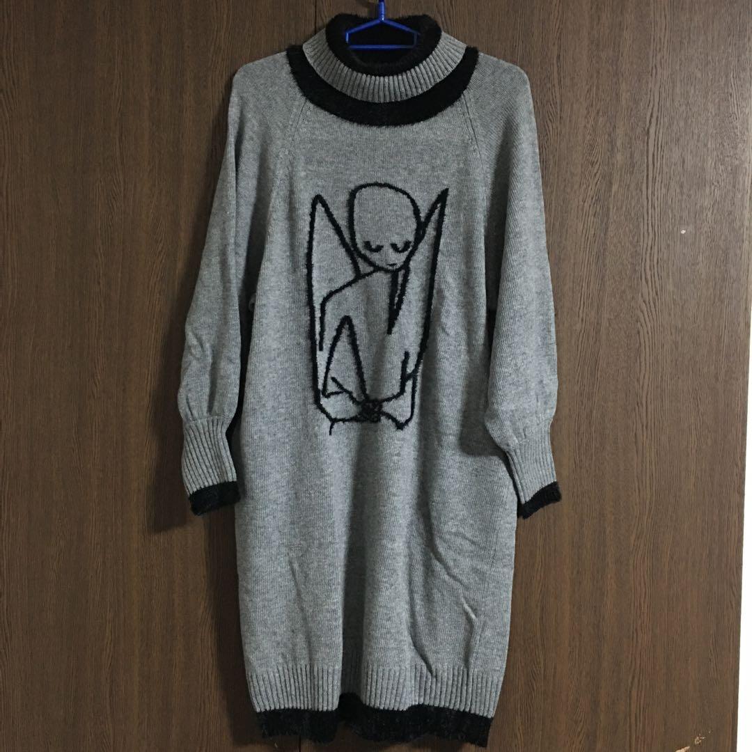 クレー天使ニットワンピース　フラボア