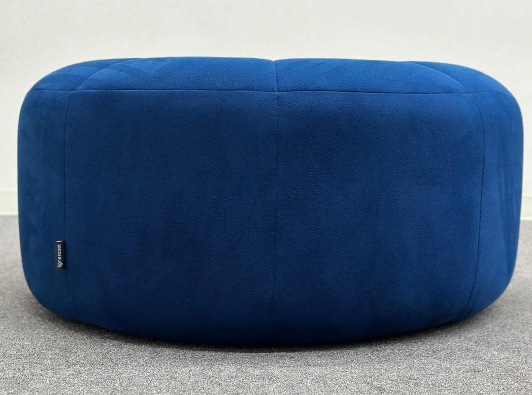 ■リーン・ロゼ■ロゼパンプキン　パフ　オットマン　ネイビー系　丸型ソファ