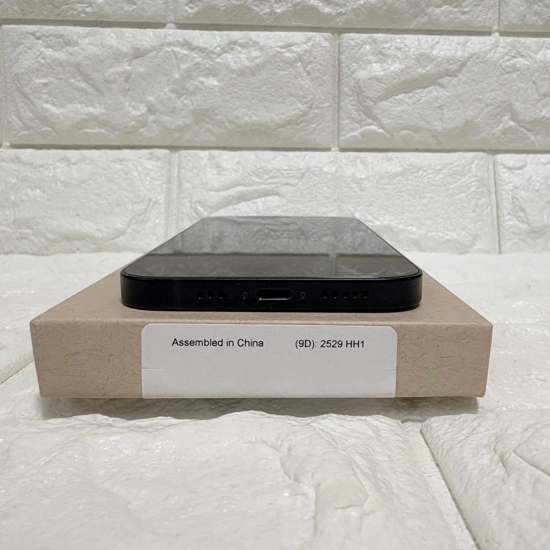 バッテリー100% iPhone12 アップル 128GB ブラックSIMフリー