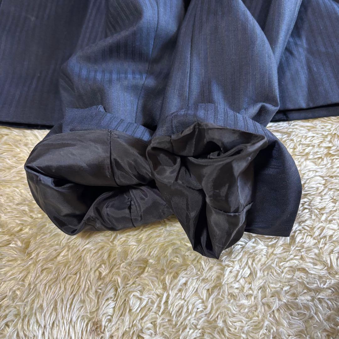 美品　タカキュー　メイルアンドコー　スリーピース　スーツ　セットアップネイビー