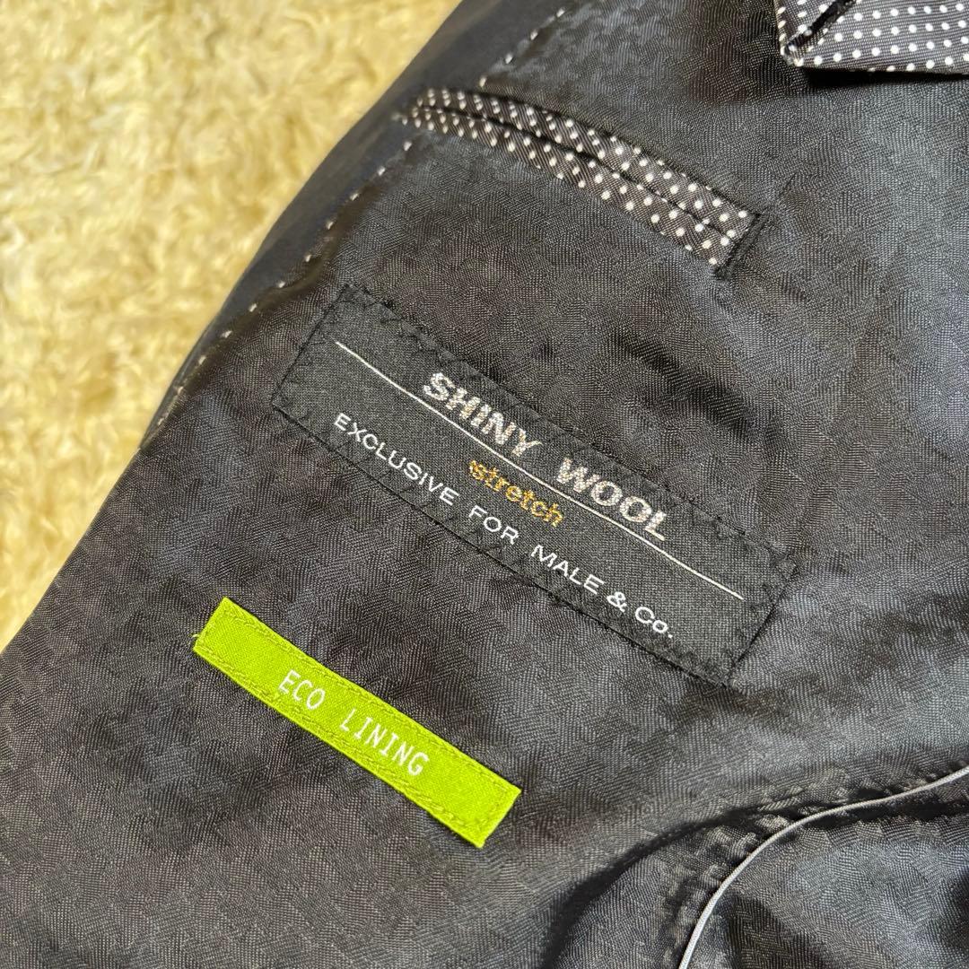 美品　タカキュー　メイルアンドコー　スリーピース　スーツ　セットアップネイビー