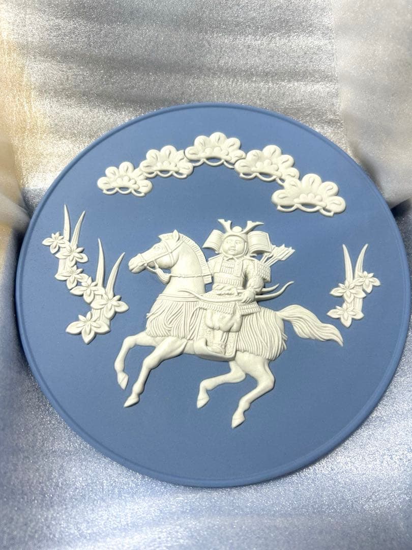 騎馬武者 プレート 五月人形