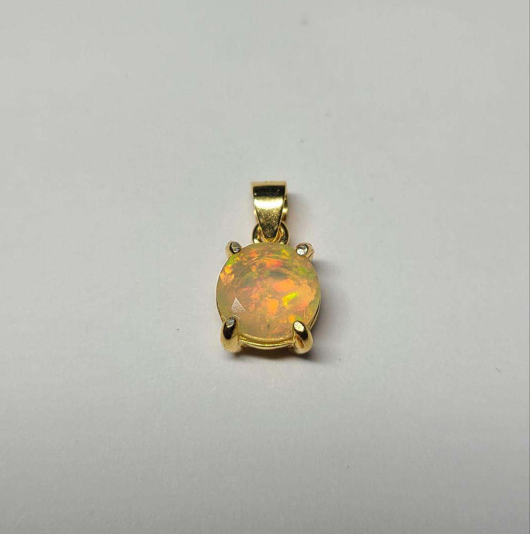 りり七色の遊色です★エチオピア産プレシャスオパール★ペンダントオーダー