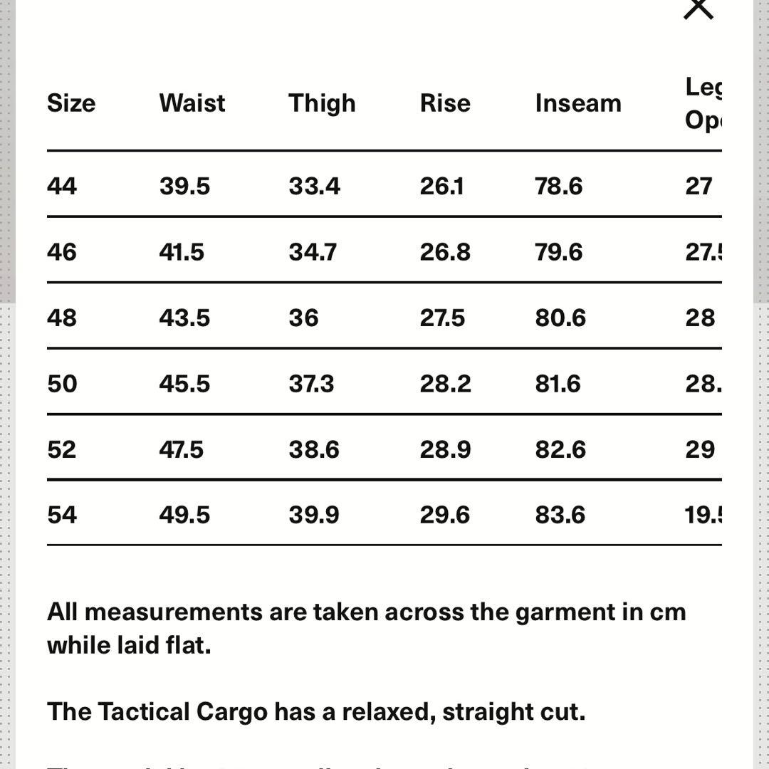 パンツ OUR LEGACY TACTICAL CARGO 44