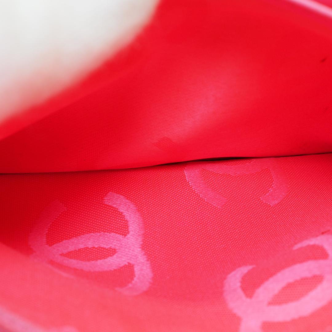 【かつ】CHANEL シャネル カンボンライン 長財布 黒×ピンク