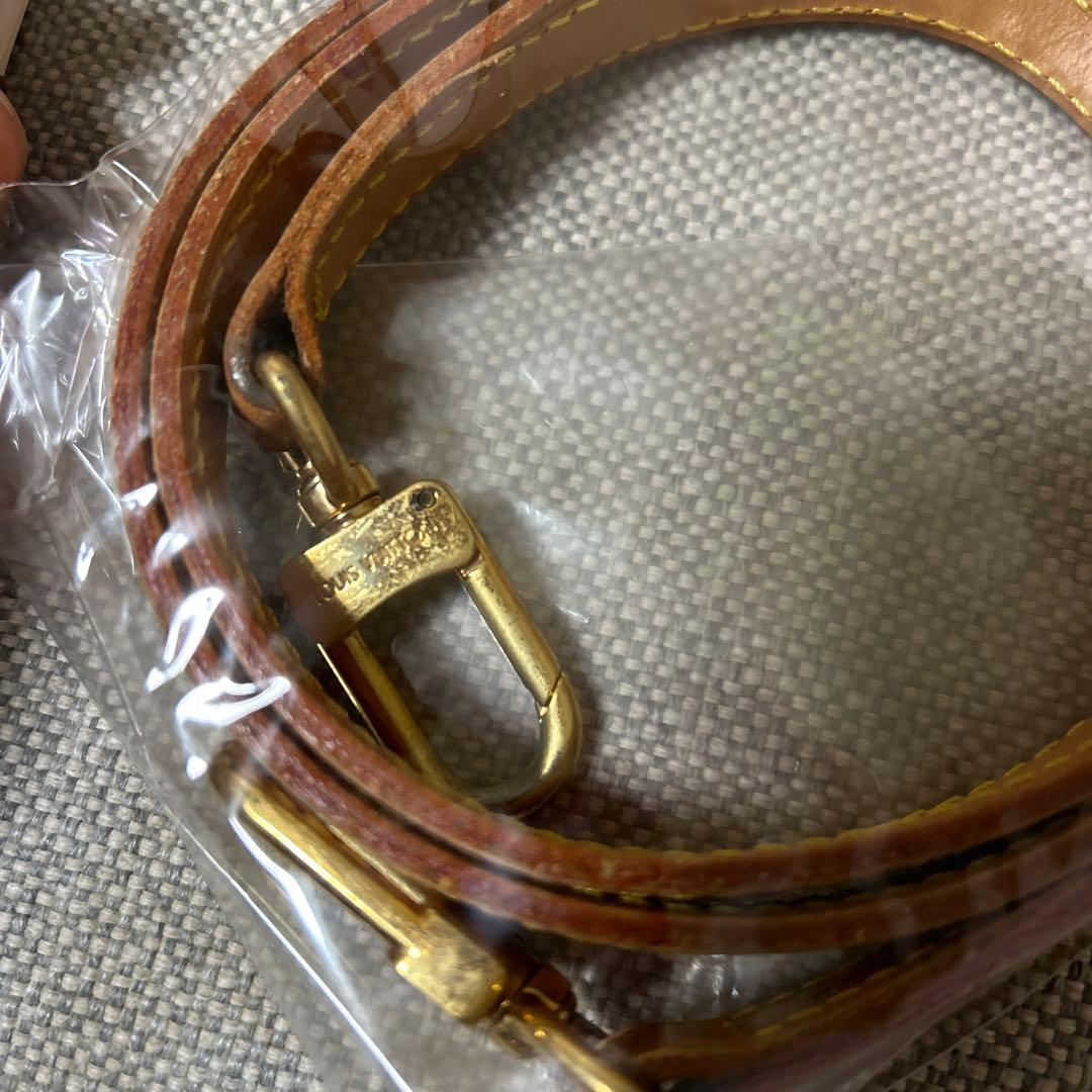 LOUIS VUITTON レザー ストラップ ブラウン