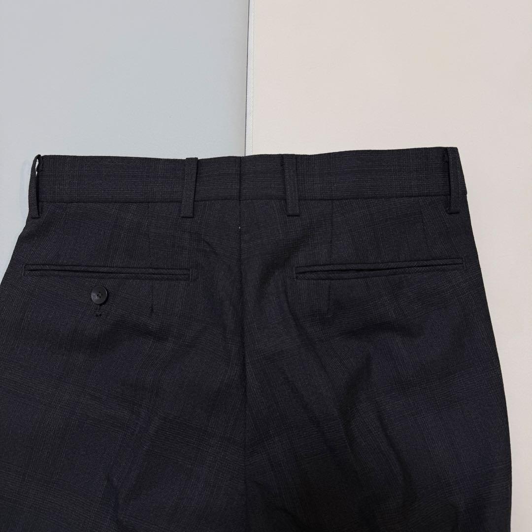 【極美品】スーツセレクト　本切羽 ブラウン ウィンドウペーン セットアップスーツ