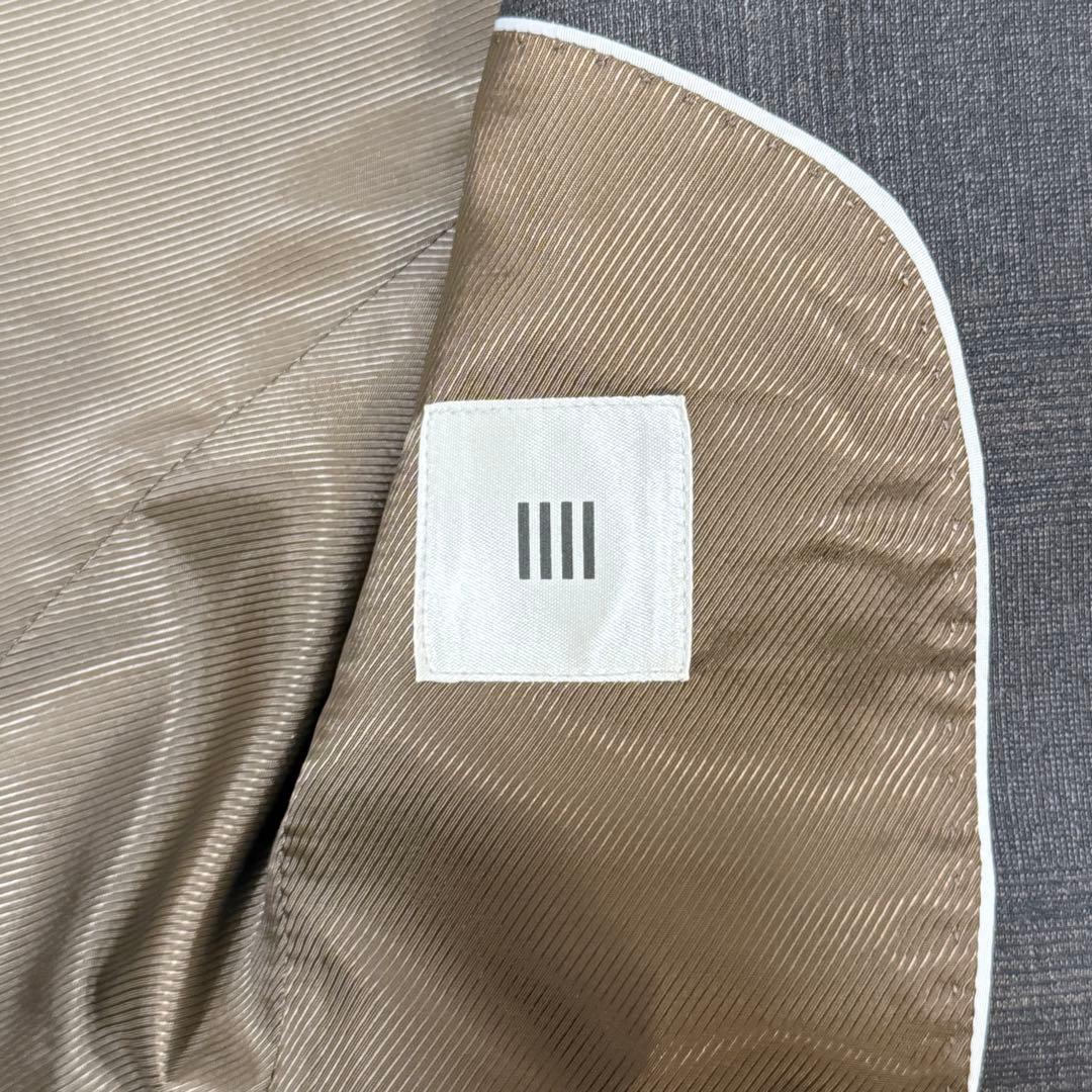 【極美品】スーツセレクト　本切羽 ブラウン ウィンドウペーン セットアップスーツ