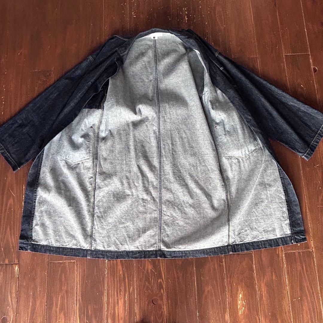 ジ*ー様 GANRYU ガンリュウ 16AW デニムラップロングコート ガウン